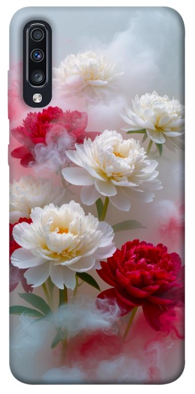 Чехол itsPrint Red and white smoke для Samsung Galaxy A70 (A705F), цветы, купить оптом с доставкой