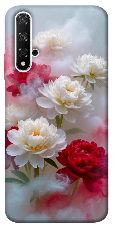 Чехол itsPrint Red and white smoke для Huawei Honor 20 / Nova 5T, цветы, купить оптом с доставкой