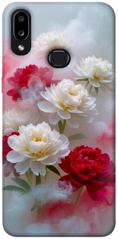 Чехол itsPrint Red and white smoke для Samsung Galaxy A10s, цветы, купить оптом с доставкой