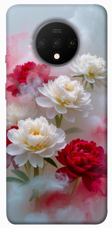 Чохол itsPrint Red and white smoke для OnePlus 7T, квіти, купити оптом з доставкою