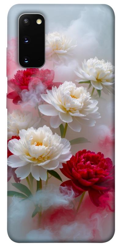 Чехол itsPrint Red and white smoke для Samsung Galaxy S20, цветы, купить оптом с доставкой