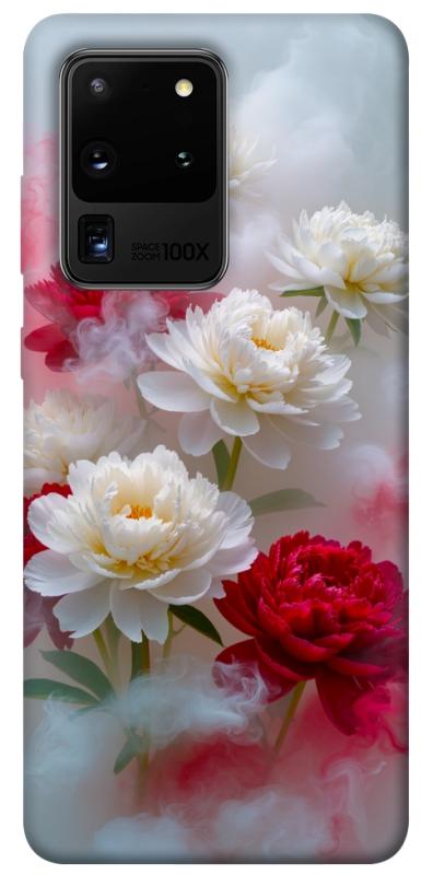 Чохол itsPrint Red and white smoke для Samsung Galaxy S20 Ultra, квіти, купити оптом з доставкою
