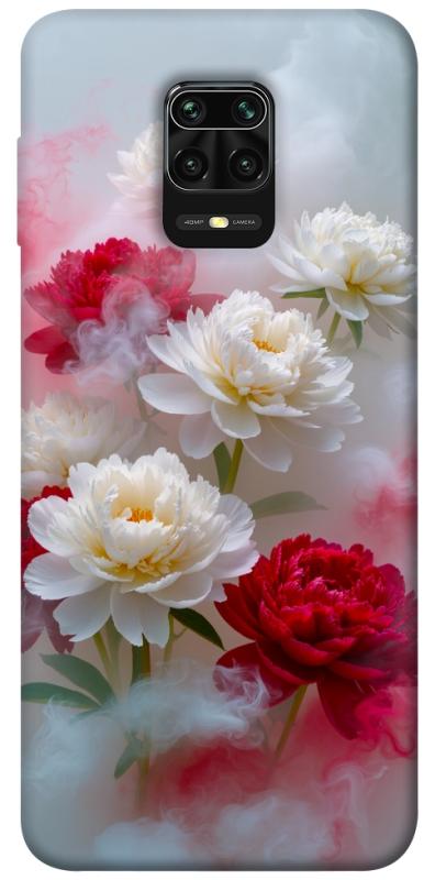 Чехол itsPrint Red and white smoke для Xiaomi Redmi Note 9s / Note 9 Pro / Note 9 Pro Max, цветы, купить оптом с доставкой