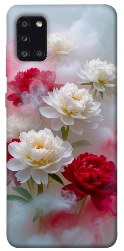 Чехол itsPrint Red and white smoke для Samsung Galaxy A31, цветы, купить оптом с доставкой