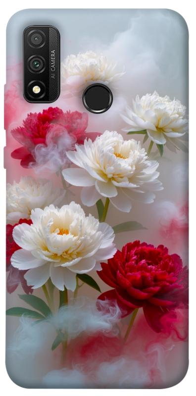 Чехол itsPrint Red and white smoke для Huawei P Smart (2020), цветы, купить оптом с доставкой