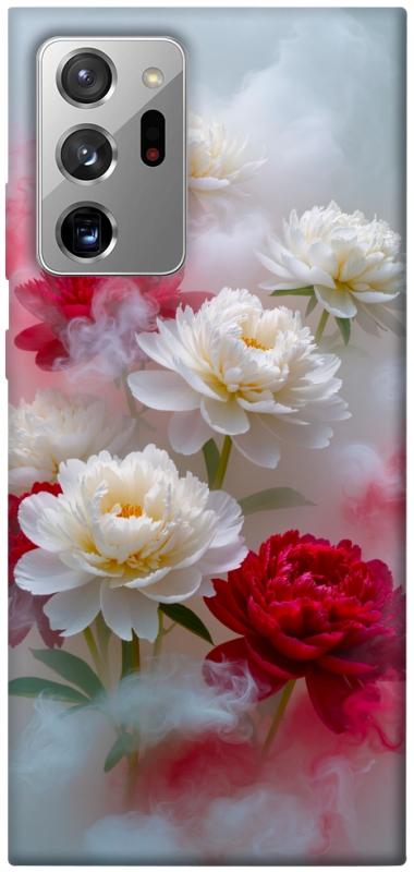 Чехол itsPrint Red and white smoke для Samsung Galaxy Note 20 Ultra, цветы, купить оптом с доставкой