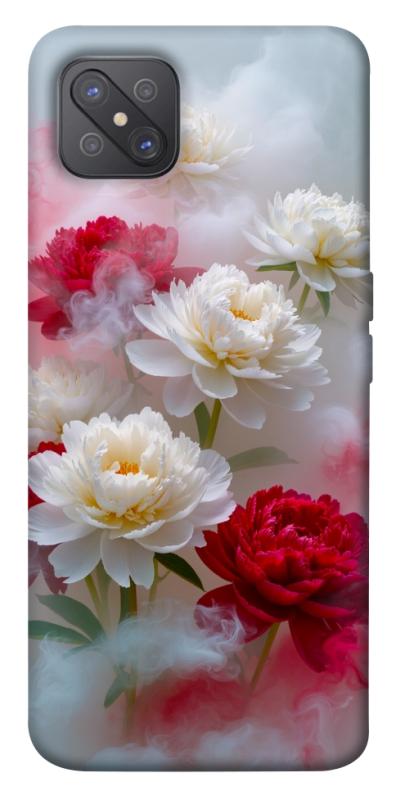 Чехол itsPrint Red and white smoke для Oppo A92s, цветы, купить оптом с доставкой