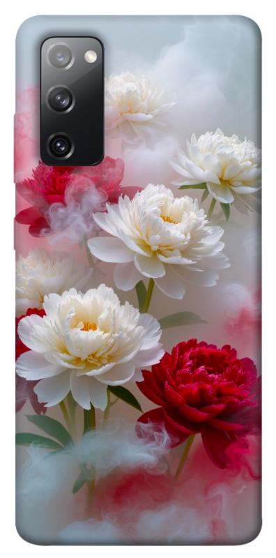 Чехол itsPrint Red and white smoke для Samsung Galaxy S20 FE, цветы, купить оптом с доставкой