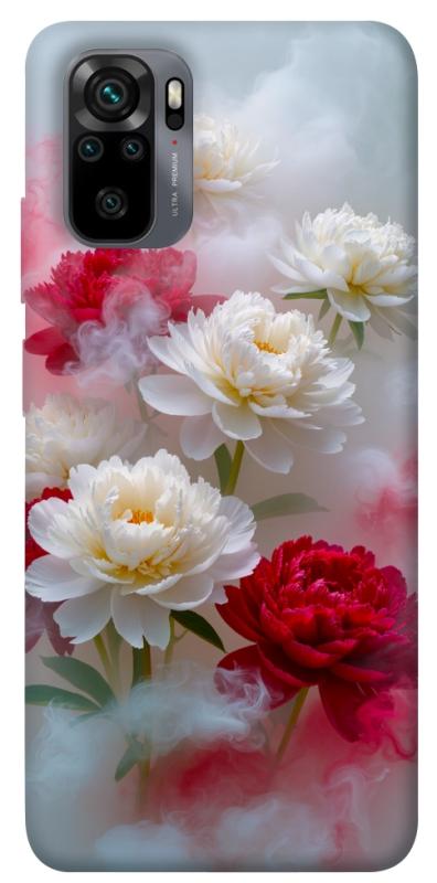 Чехол itsPrint Red and white smoke для Xiaomi Redmi Note 10 / Note 10s, цветы, купить оптом с доставкой