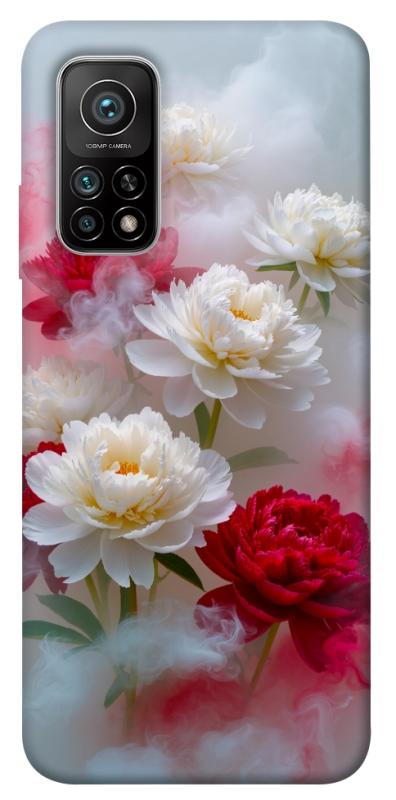 Чехол itsPrint Red and white smoke для Xiaomi Mi 10T, цветы, купить оптом с доставкой