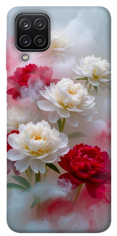 Чехол itsPrint Red and white smoke для Samsung Galaxy A12, цветы, купить оптом с доставкой