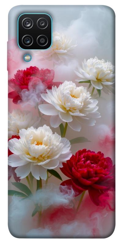 Чехол itsPrint Red and white smoke для Samsung Galaxy A12, цветы, купить оптом с доставкой