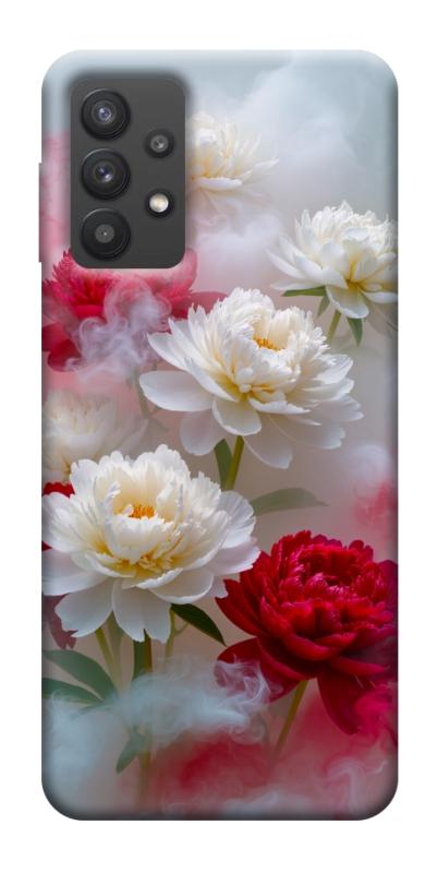 Чехол itsPrint Red and white smoke для Samsung Galaxy A32 (A326B) 5G, цветы, купить оптом с доставкой