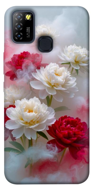 Чехол itsPrint Red and white smoke для Infinix Hot 10 Lite, цветы, купить оптом с доставкой
