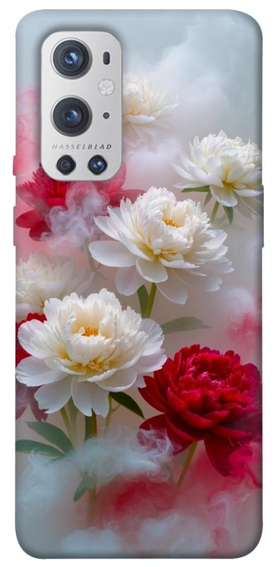 Чехол itsPrint Red and white smoke для OnePlus 9 Pro, цветы, купить оптом с доставкой