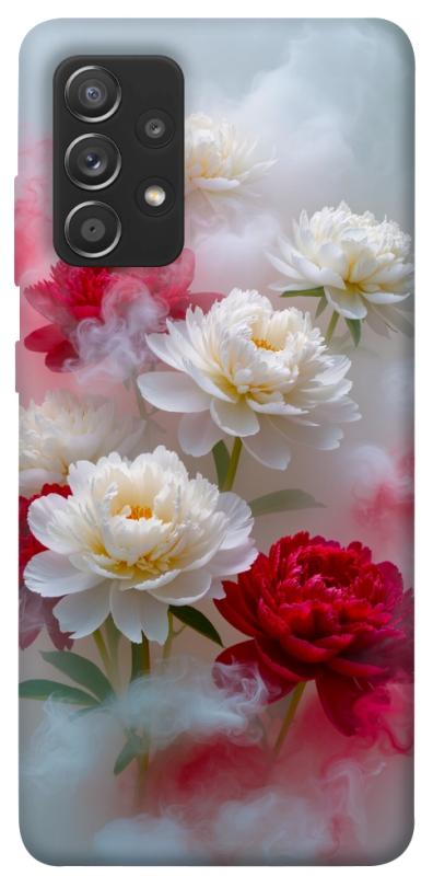 Чехол itsPrint Red and white smoke для Samsung Galaxy A72 4G / A72 5G, цветы, купить оптом с доставкой
