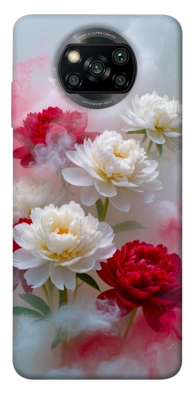 Чехол itsPrint Red and white smoke для Xiaomi Poco X3 NFC / Poco X3 Pro, цветы, купить оптом с доставкой