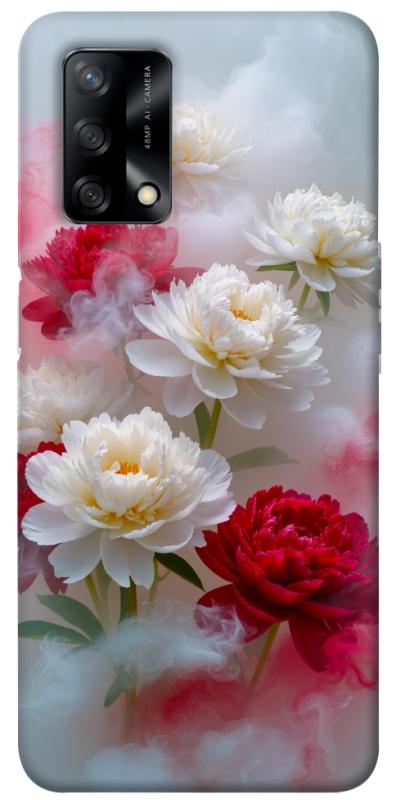 Чехол itsPrint Red and white smoke для Oppo A74 4G, цветы, купить оптом с доставкой