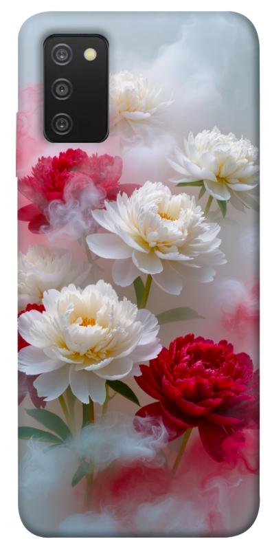 Чехол itsPrint Red and white smoke для Samsung Galaxy A03s, цветы, купить оптом с доставкой