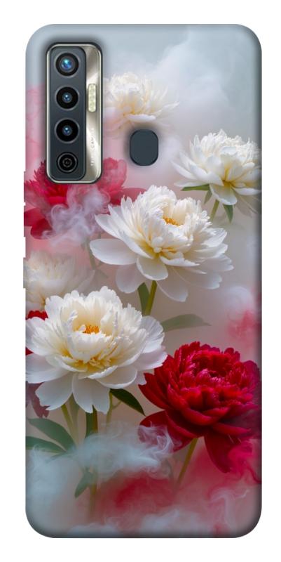 Чохол itsPrint Red and white smoke для TECNO Camon 17 Pro, квіти, купити оптом з доставкою
