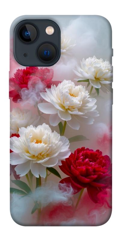 Чехол itsPrint Red and white smoke для Apple iPhone 13 mini (5.4"), цветы, купить оптом с доставкой