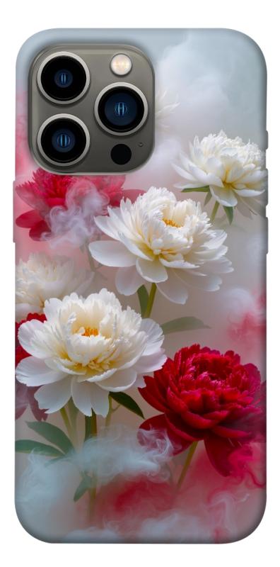 Чехол itsPrint Red and white smoke для Apple iPhone 13 Pro (6.1"), цветы, купить оптом с доставкой