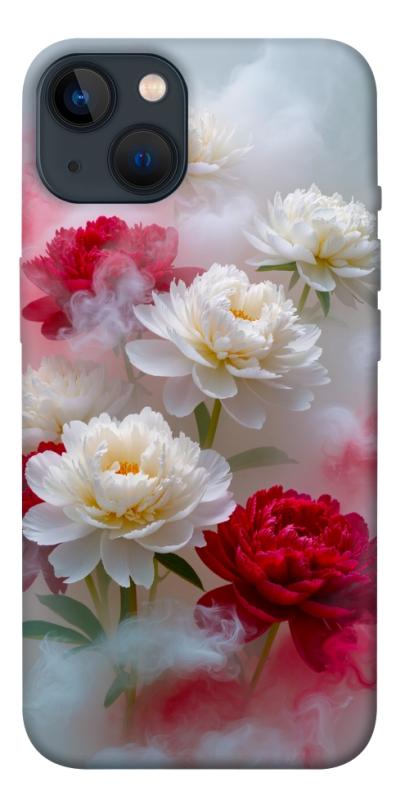 Чехол itsPrint Red and white smoke для Apple iPhone 13 (6.1"), цветы, купить оптом с доставкой