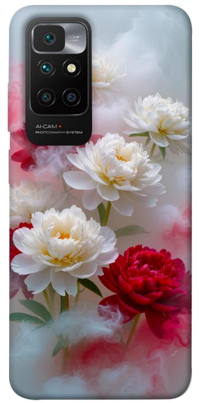 Чехол itsPrint Red and white smoke для Xiaomi Redmi 10, цветы, купить оптом с доставкой