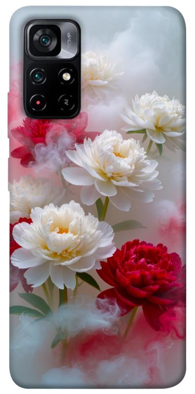 Чохол itsPrint Red and white smoke для Xiaomi Poco M4 Pro 5G, квіти, купити оптом з доставкою