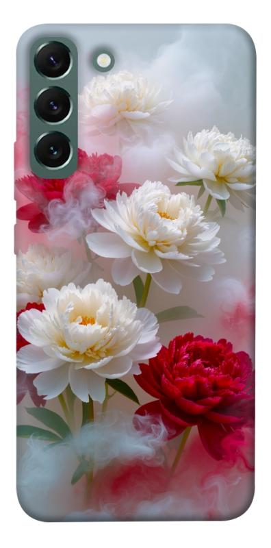 Чехол itsPrint Red and white smoke для Samsung Galaxy S22+, цветы, купить оптом с доставкой