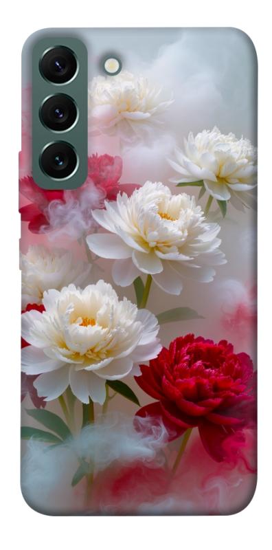 Чехол itsPrint Red and white smoke для Samsung Galaxy S22, цветы, купить оптом с доставкой
