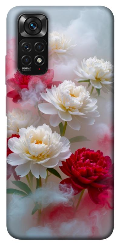 Чехол itsPrint Red and white smoke для Xiaomi Redmi Note 11 (Global) / Note 11S, цветы, купить оптом с доставкой
