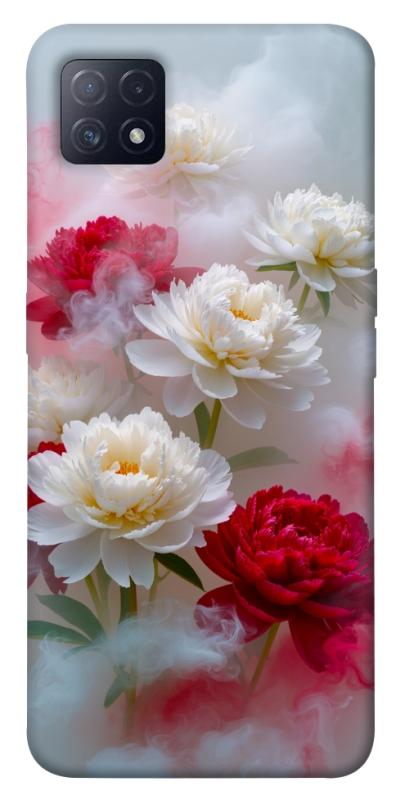 Чехол itsPrint Red and white smoke для Oppo A72 5G / A73 5G, цветы, купить оптом с доставкой