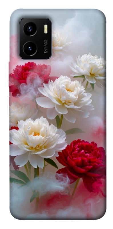 Чехол itsPrint Red and white smoke для Vivo Y15s, цветы, купить оптом с доставкой