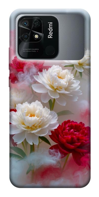 Чехол itsPrint Red and white smoke для Xiaomi Redmi 10C, цветы, купить оптом с доставкой