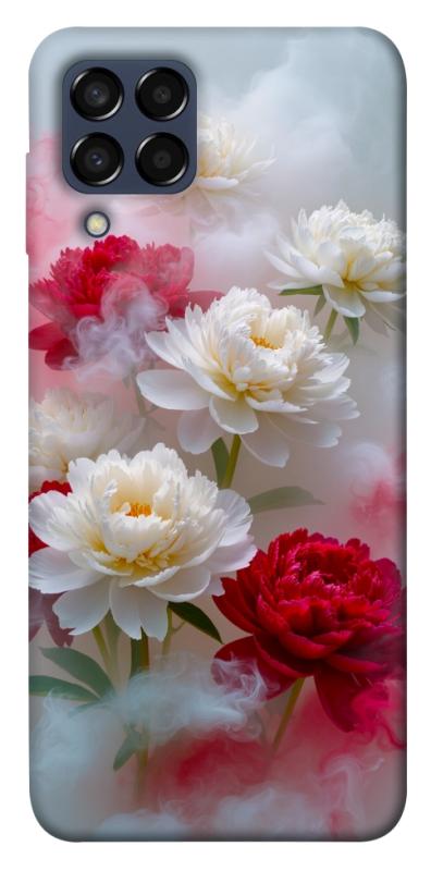 Чехол itsPrint Red and white smoke для Samsung Galaxy M33 5G, цветы, купить оптом с доставкой