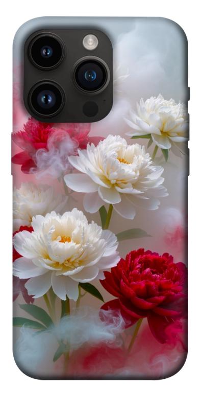 Чехол itsPrint Red and white smoke для Apple iPhone 14 Pro (6.1"), цветы, купить оптом с доставкой