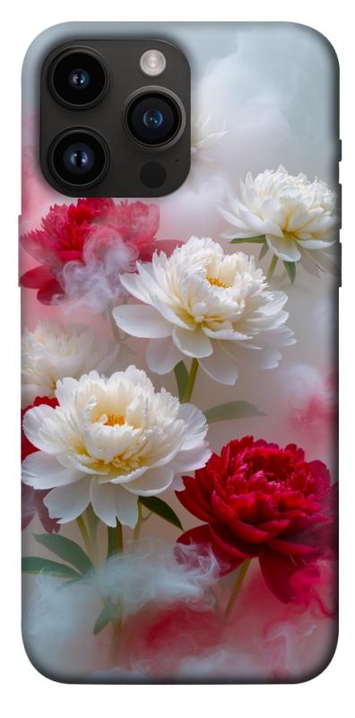 Чехол itsPrint Red and white smoke для Apple iPhone 14 Pro Max (6.7"), цветы, купить оптом с доставкой