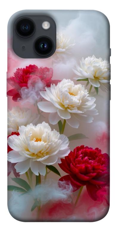 Чехол itsPrint Red and white smoke для Apple iPhone 14 (6.1"), цветы, купить оптом с доставкой