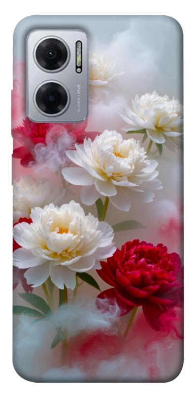 Чехол itsPrint Red and white smoke для Xiaomi Redmi Note 11E, цветы, купить оптом с доставкой