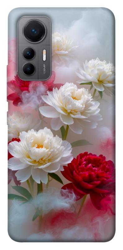 Чехол itsPrint Red and white smoke для Xiaomi 12 Lite, цветы, купить оптом с доставкой