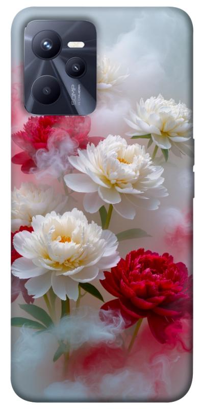 Чохол itsPrint Red and white smoke для Realme C35, квіти, купити оптом з доставкою