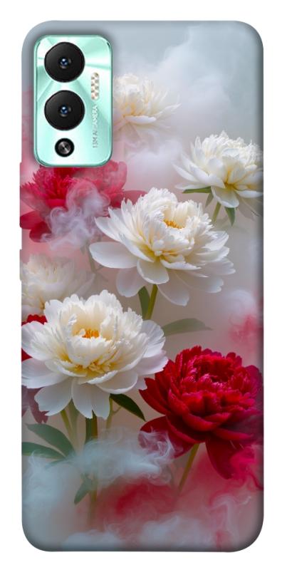 Чехол itsPrint Red and white smoke для Infinix Hot 12 Play, цветы, купить оптом с доставкой