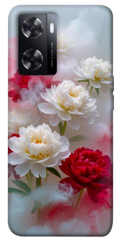 Чехол itsPrint Red and white smoke для Oppo A57s, цветы, купить оптом с доставкой