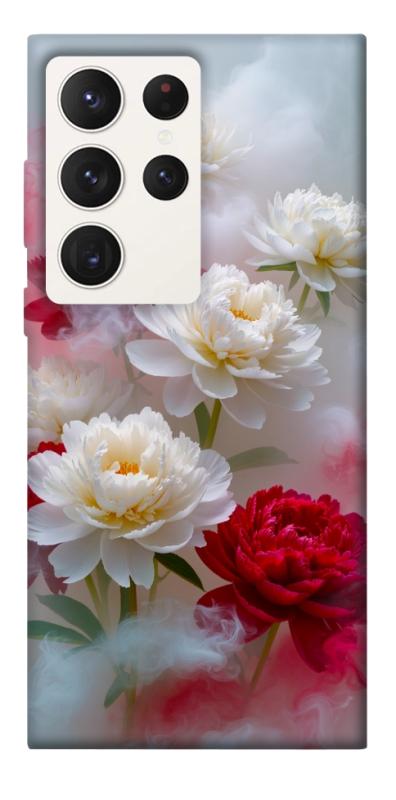 Чехол itsPrint Red and white smoke для Samsung Galaxy S23 Ultra, цветы, купить оптом с доставкой