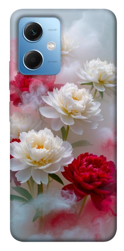 Чехол itsPrint Red and white smoke для Xiaomi Redmi Note 12 5G, цветы, купить оптом с доставкой