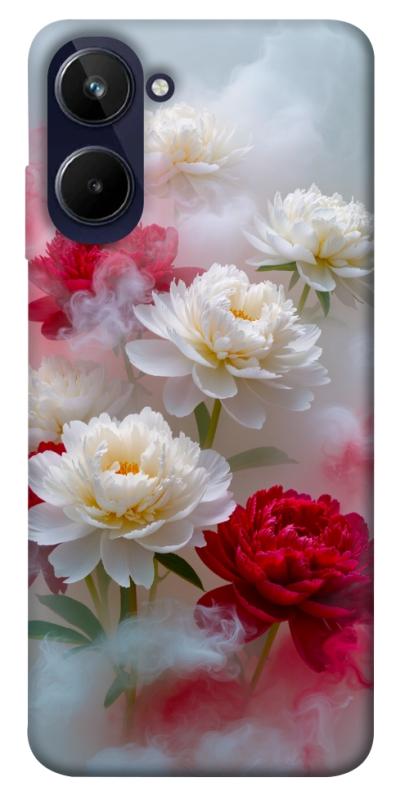 Чохол itsPrint Red and white smoke для Realme 10 4G, квіти, купити оптом з доставкою