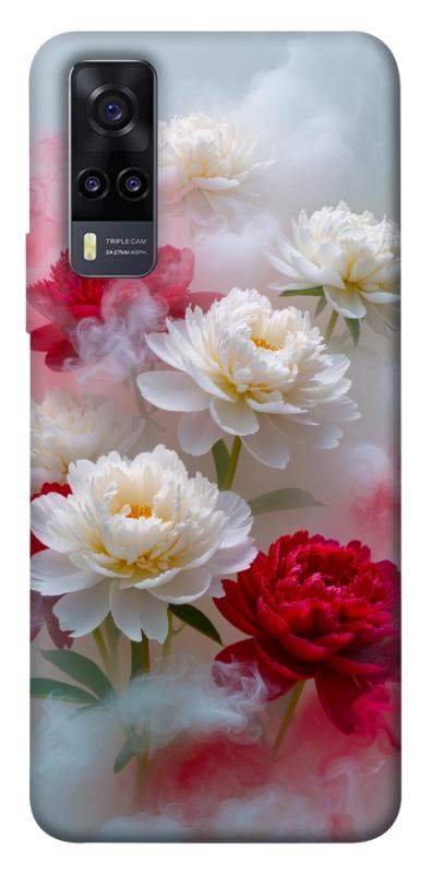 Чохол itsPrint Red and white smoke для Vivo Y31, квіти, купити оптом з доставкою