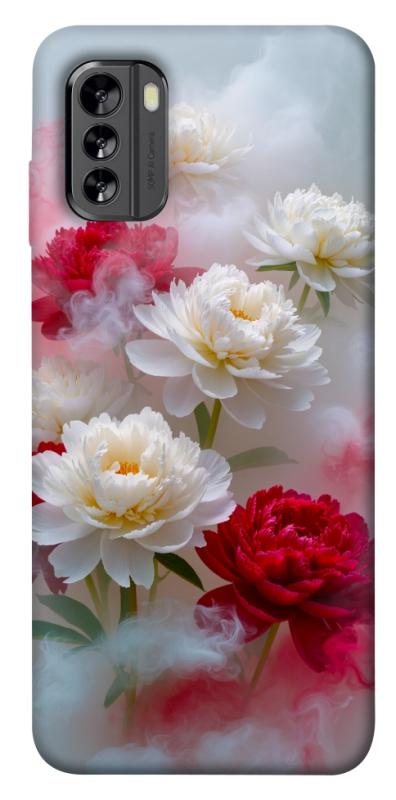 Чехол itsPrint Red and white smoke для Nokia G60, цветы, купить оптом с доставкой
