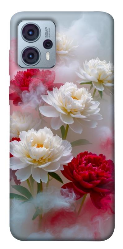 Чехол itsPrint Red and white smoke для Motorola Moto G23, цветы, купить оптом с доставкой